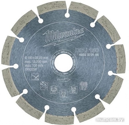 Отрезной диск алмазный Milwaukee 4932373148