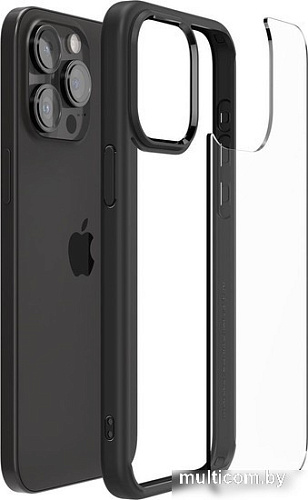 Чехол для телефона Spigen Ultra Hybrid для iPhone 15 Pro ACS06713 (черный)