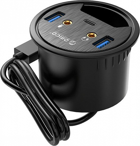 USB-хаб Orico DESK-2U1C-BK