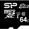 Карта памяти Silicon-Power SP064GBSTXBU1V10 microSDXC Elite UHS-1 (Class 10) 64GB