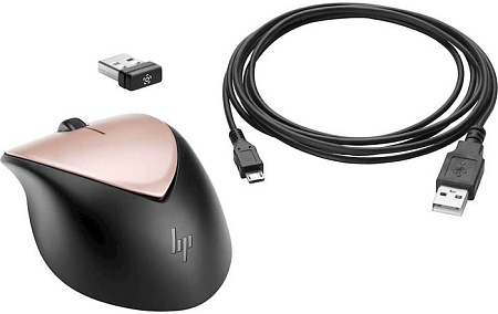 Мышь HP Envy Rechargeable 500 (черный/розовое золото)