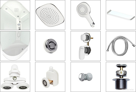 Душевая кабина Domani-Spa Delight Slim 128 High L DS01DS128LHWM00