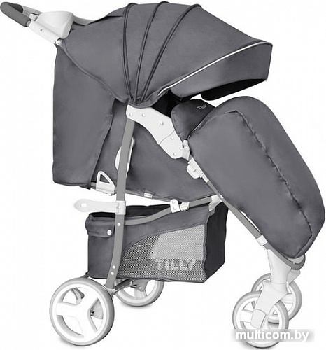 Коляска прогулочная «книга» Baby Tilly Twist T-164 (grease grey)