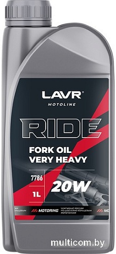 Трансмиссионное масло Lavr Moto Ride Fork Oil 20W 1л