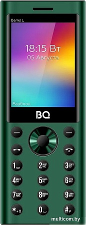 Кнопочный телефон BQ BQ-2458 Barrel L (зеленый)