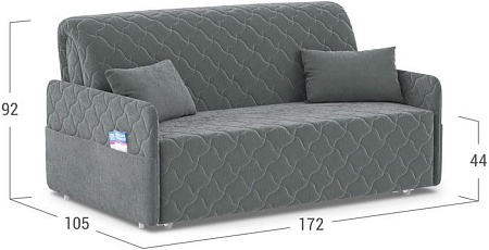 Диван Moon Trade Страйк 119 002370 (серый)