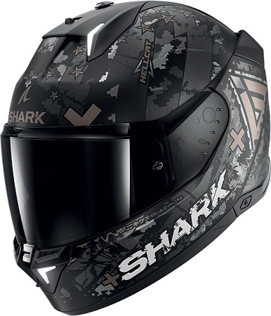 Shark Skwal i3 Hellcat Mat (р. L, черный матовый/бронзовый)