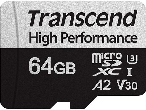 Карта памяти Transcend microSDXC 330S 64GB (с адаптером)