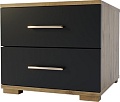 Тумба КМК Мебель 2Я Мишель 0961.16 (дуб наварра/антрацит)