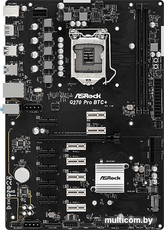 Материнская плата ASRock Q270 Pro BTC+