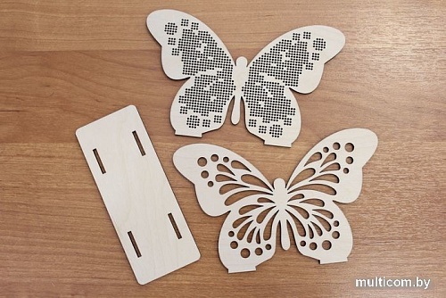 Набор для вышивания Щепка Салфетница. Бабочка