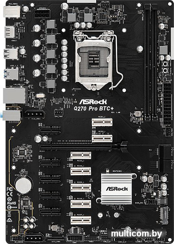Материнская плата ASRock Q270 Pro BTC+