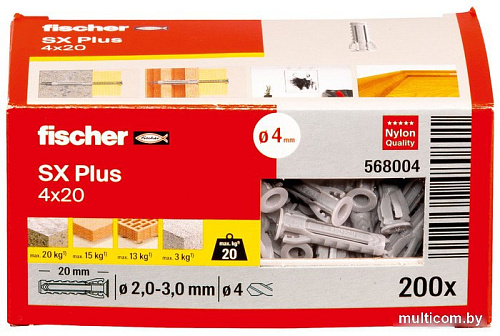 Fischer SX Plus 4X20 568004 (200 шт)