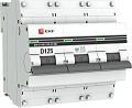 Выключатель автоматический EKF PROxima ВА 47-100 3P 125А (D) 10kA mcb47100-3-125D-pro