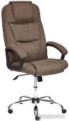 Офисное кресло TetChair Bergamo ткань (хром/коричневый 3M7-147)