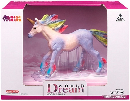 Фигурка Masai Mara Мир фэнтези. Фиолетовый единорог с цветной гривой MM206-438