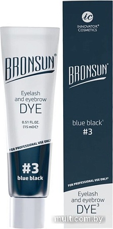 Краска Bronsun №3 иссиня-черный (15 мл)