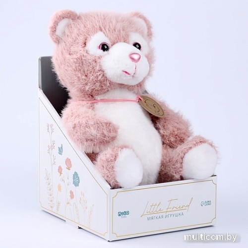 Классическая игрушка Milo Toys Little Friend Медведь 9905640 (розовый)