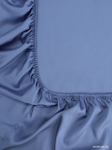 Постельное белье Sima-Land Перкаль на резинке 160x200 10518584 (синий)