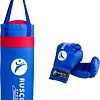 Набор для бокса детский Rusco Sport 6oz (синий)