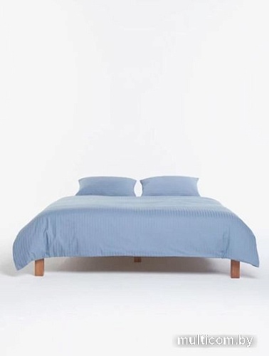 Постельное белье GoodNight Pure Страйп-сатин 2сп 417442 (синий)