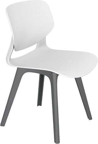 Стул Sheffilton SHT-ST59/S195 (белый/темно-серый)