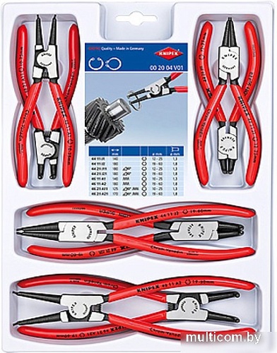 Специнструмент Knipex 002004V01 (8 предметов)