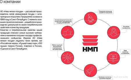 Казан Нева Металл Посуда НС0890п