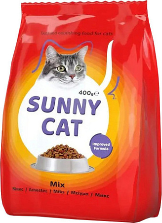 Сухой корм для кошек Sunny Cat Mix (с курицей и печенью) 400 г