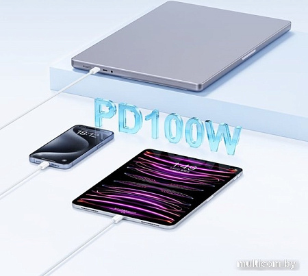 Кабель Baseus Superior Series 2 Fast Charging Data Cable 100W USB Type-C - USB Type-C (1 м, белый)