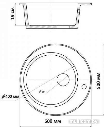 Кухонная мойка Wisent WR510-27 (кофе)