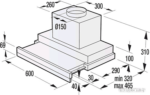 Кухонная вытяжка Gorenje BHP643ORAB
