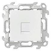 Розетка телефонная Simon 2410480-030 (белый)