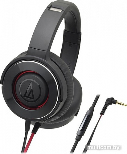 Наушники Audio-Technica ATH-WS550iS (черный/красный)