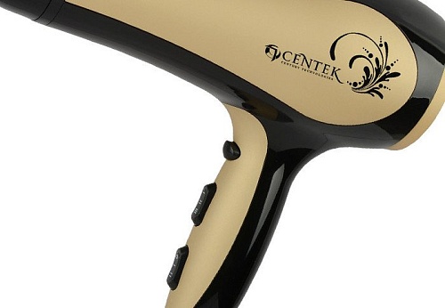 Фен CENTEK CT-2212 (черный/золотой)
