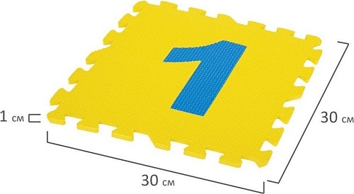 Коврик-пазл Юнландия Учим цифры 664659