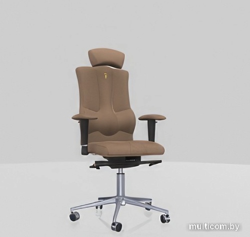 Кресло Kulik System Elegance (азур/хром, карамель с подголовником)