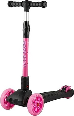 Трехколесный самокат Maxiscoo Junior Delux MSC-J072001D (черный/розовый)