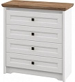 Комод Неман мебель Тиволи МН-035-10 (белый структурный-дуб стирлинг)