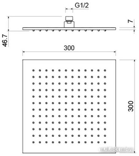 Душевая лейка Aquatek AQ2078CR