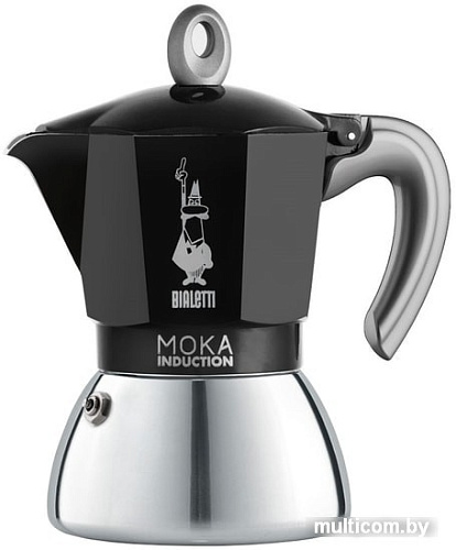 Гейзерная кофеварка Bialetti Moka Induction 2021 (6 порций, черный)