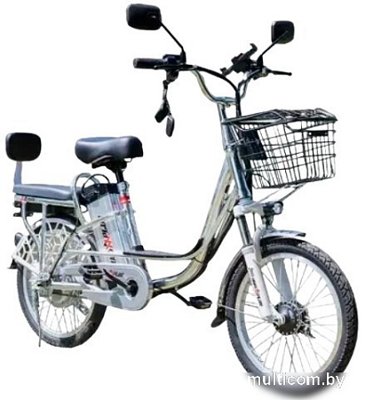 Электровелосипед AVM.Plus E-ALFA 20 (серебристый)