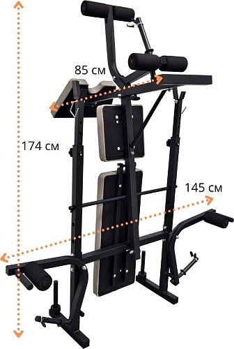 Силовая скамья Atlas Sport AS-1070 Grey