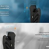 Кресло Kulik System Monarch Design (азур, черный с подголовником)
