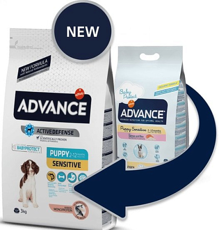 Сухой корм для собак Advance Sensitive Puppy 0.8 кг