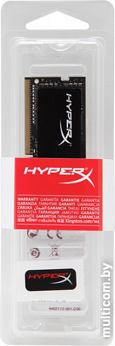 Оперативная память HyperX Impact 8GB DDR4 SODIMM PC4-25600 HX432S20IB2/8