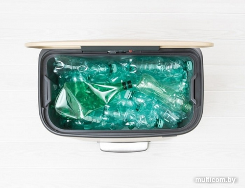 Brabantia Bo Pedal Bin 60 л (минерально-золотой)