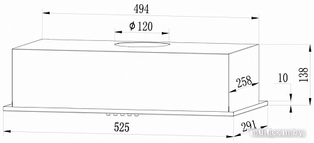 Кухонная вытяжка Hebermann HBFH 60.10 W