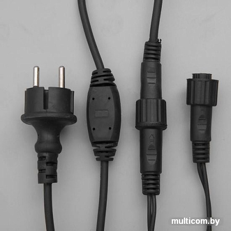 Бахрома Luazon 3x0.6 м 160 LED 3584196 (черный ПВХ провод, синий)