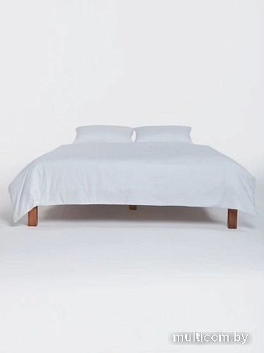 Постельное белье GoodNight Pure Страйп-сатин Евро 417443 (белый)